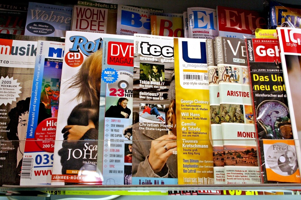 A stack of magazines